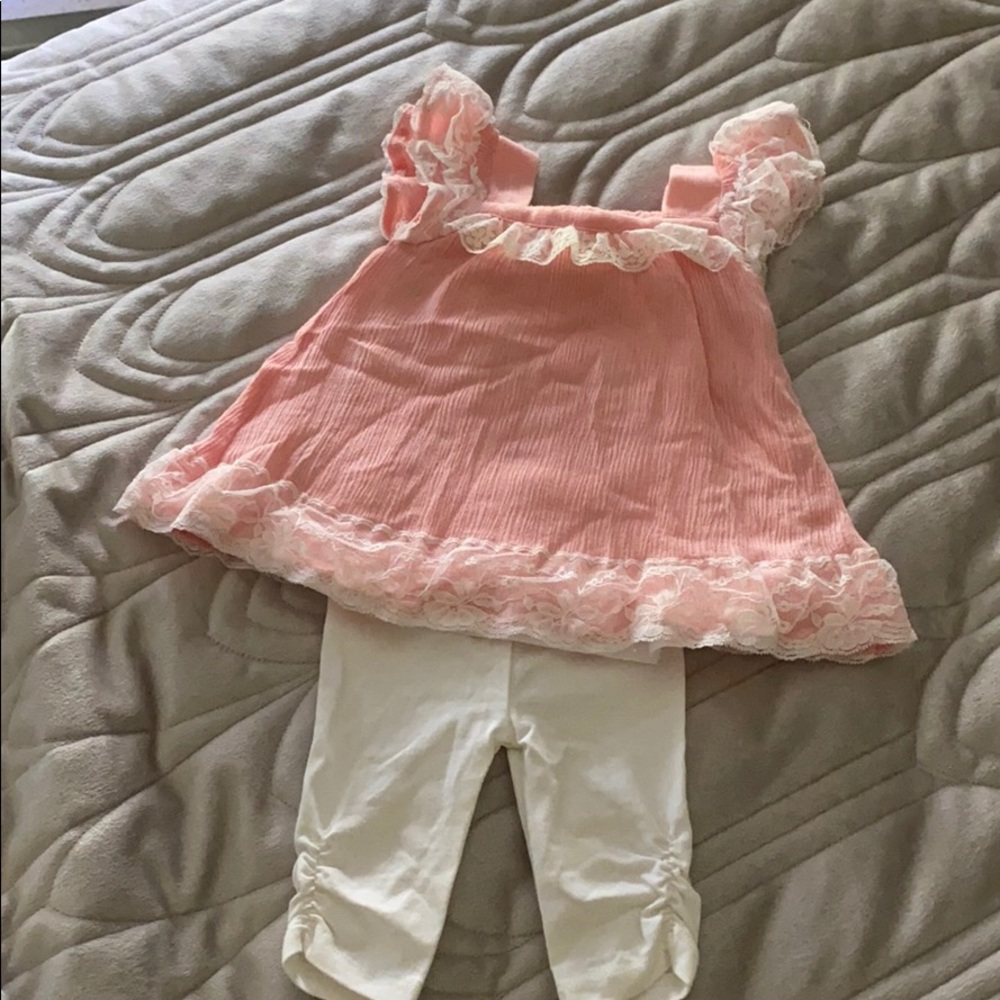 Baby girl 2 piece dress with leggings